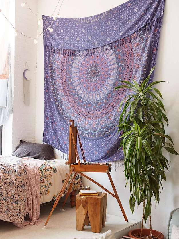 Violet Print Tapestry | Bohemian Room Decor Finds From Urban Outfitters