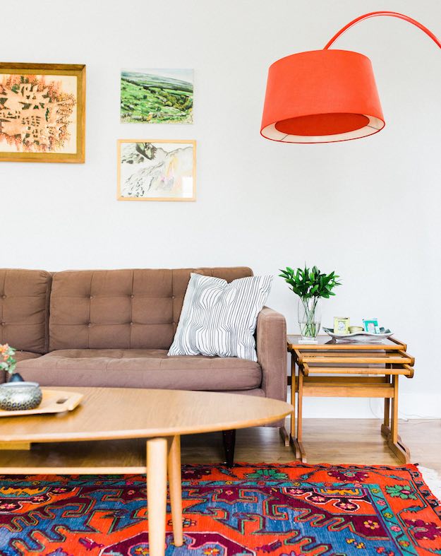 Bright Colors | Chic Ways To Style A Brown Sofa In Your Living Room