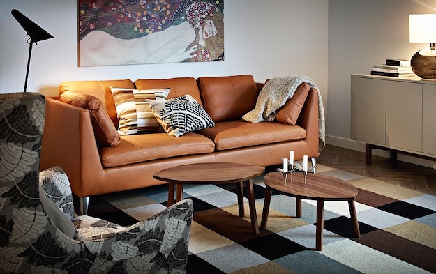 Mid-Century | Chic Ways To Style A Brown Sofa In Your Living Room