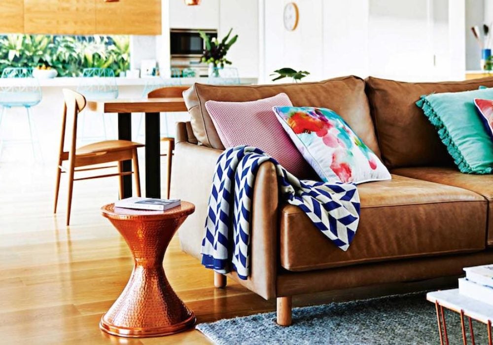 13 Chic Ways To Style A Brown Sofa In Your Living Room