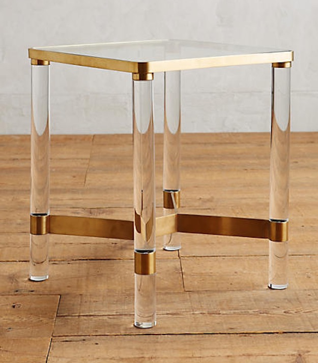 Glass and Gold | End Table Ideas: Stylish Tables You Can Buy Right Now