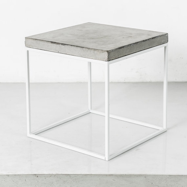 Concrete | End Table Ideas: Stylish Tables You Can Buy Right Now