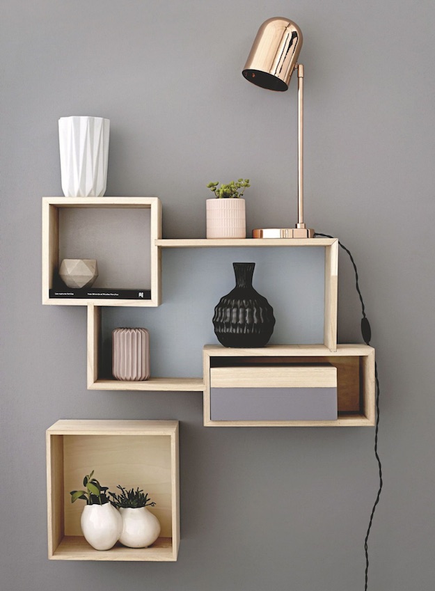 Asymmetrical | Creative Floating Shelves Designs To Inspire Your #Shelfie