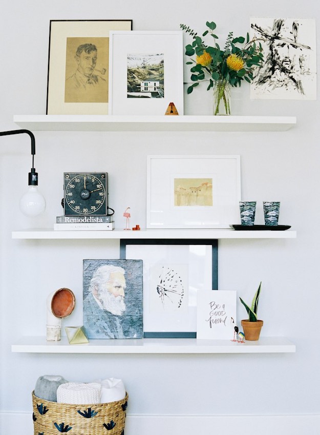 Artwork | Creative Floating Shelves Designs To Inspire Your #Shelfie