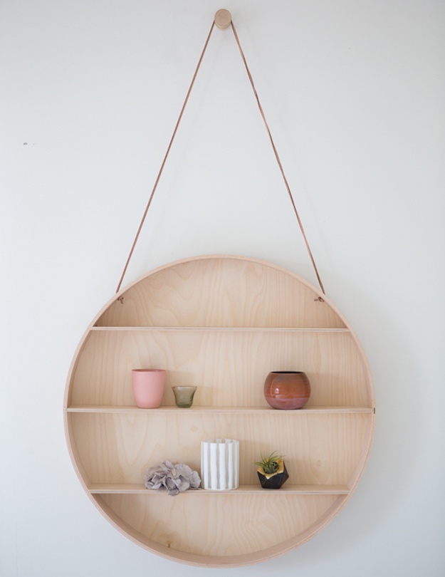 Round Shelves | Creative Floating Shelves Designs To Inspire Your #Shelfie