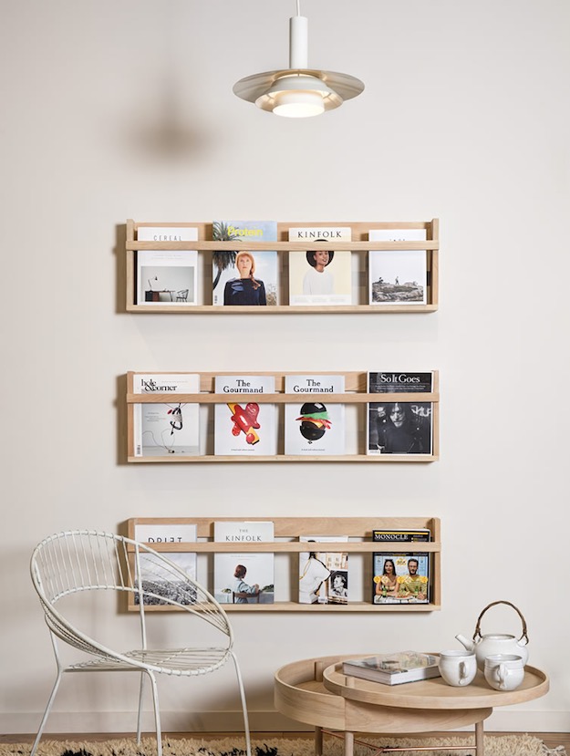Magazine Shelves | Creative Floating Shelves Designs To Inspire Your #Shelfie