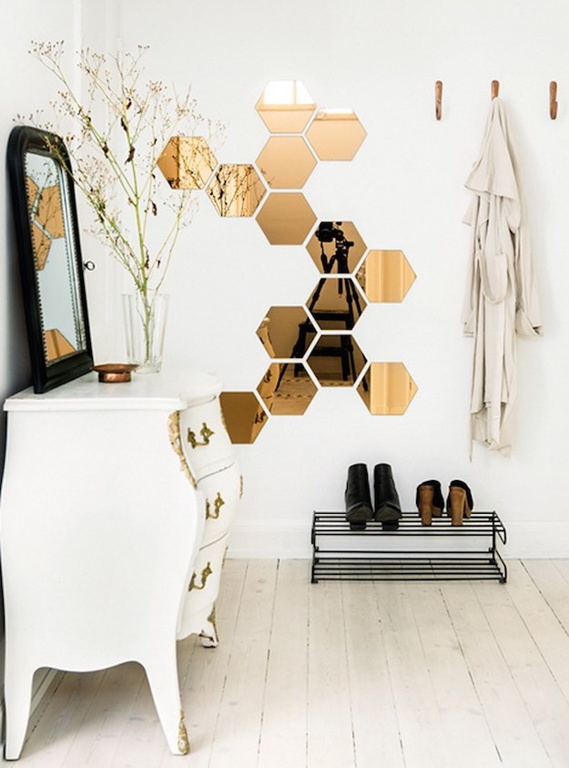 Honeycomb Hexagon Mirrors | Wall Decorations To Spruce Up Your Room