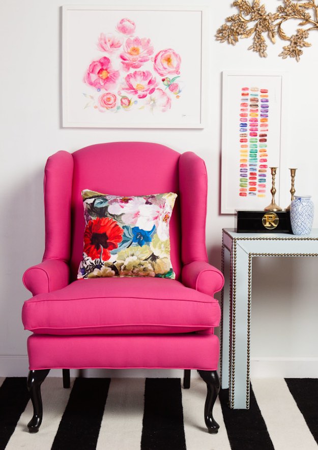 Hot Pink Reading Chairs | Stylish Reading Chairs To Inspire Your Reading Nook