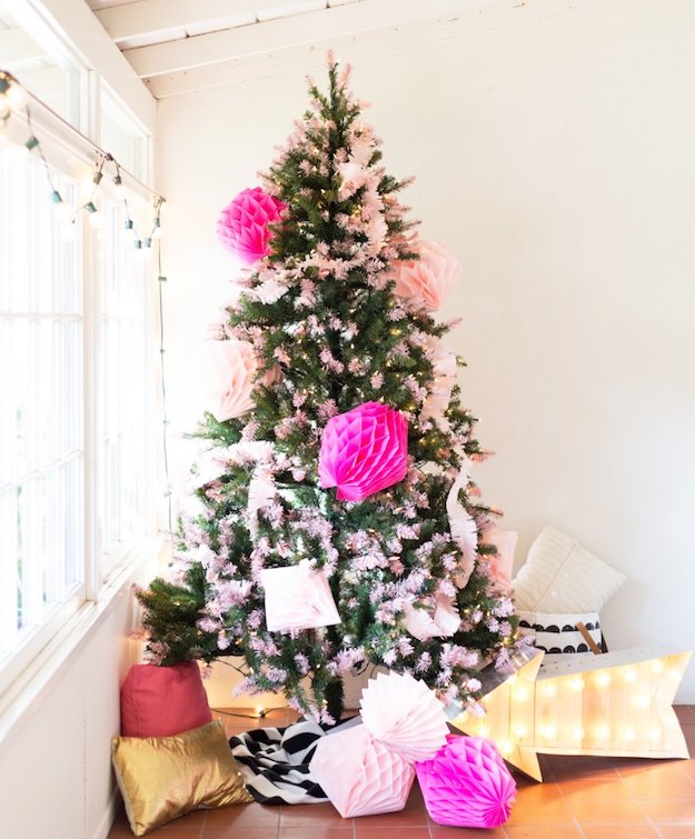 Pink | Christmas Home Decorating Ideas To Get You In The Holiday Mood