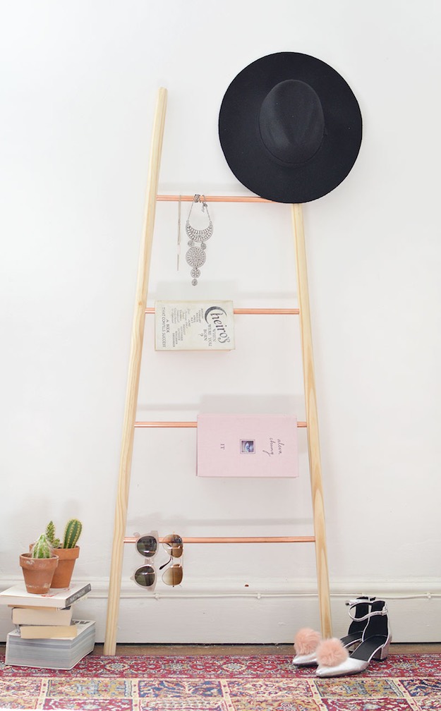 Accessorized | Chic and Cozy Ways To Style A Ladder Blanket Rack