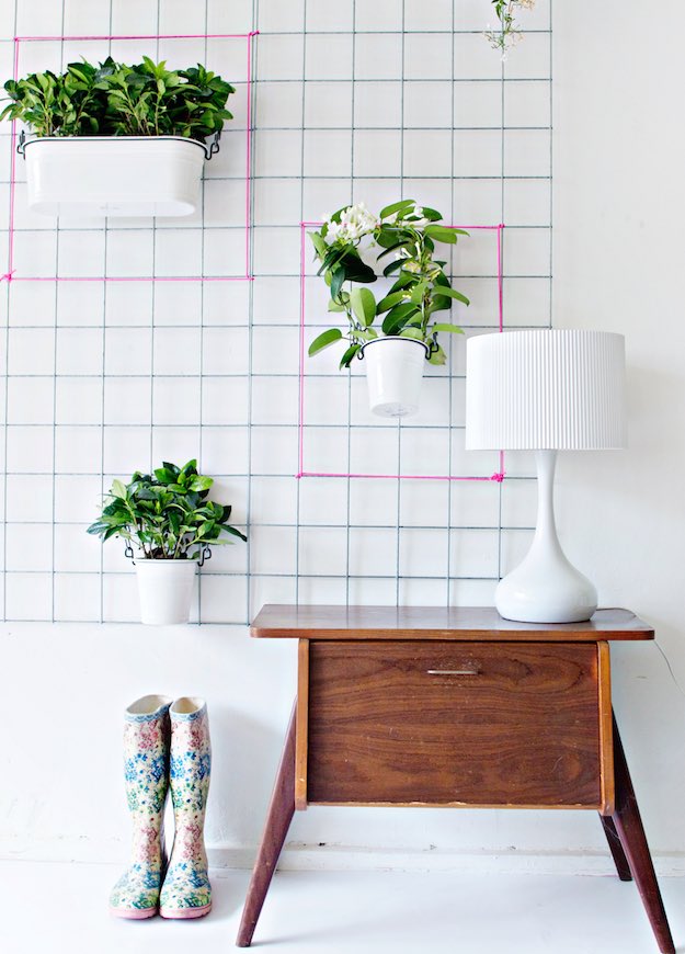 Grid Planters | Room Without Windows: How To DIY An Indoor Garden