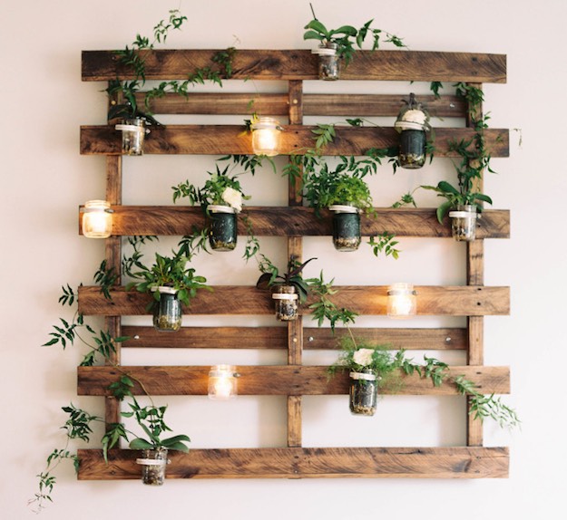 Wood Pallet Planter | Room Without Windows: How To DIY An Indoor Garden
