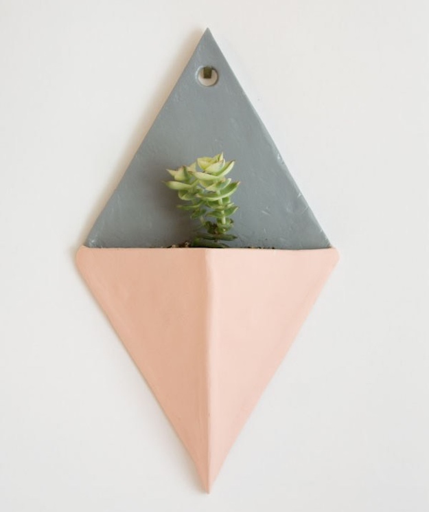 Modern Clay Planters | Room Without Windows: How To DIY An Indoor Garden