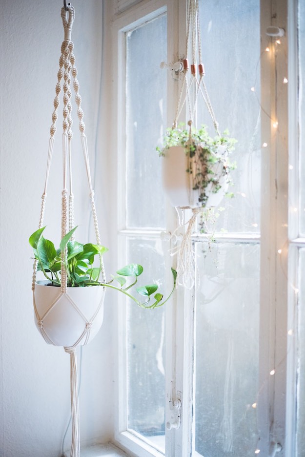 Macrame Planter | Room Without Windows: How To DIY An Indoor Garden