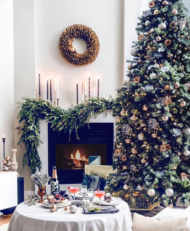 Over-Styled | Christmas Trees For Living Room Decorating This Holiday Season