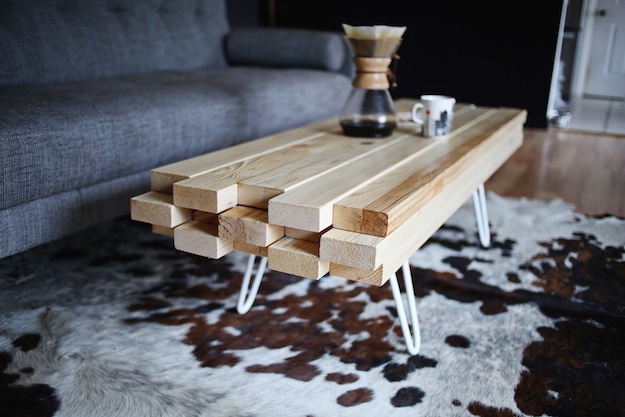 Contemporary Wood Coffee Table | DIY Coffee Table Ideas For The Budget-Conscious Decorator
