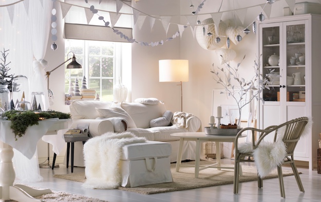 All-White | Festive and Creative Furniture Ideas For The Holidays