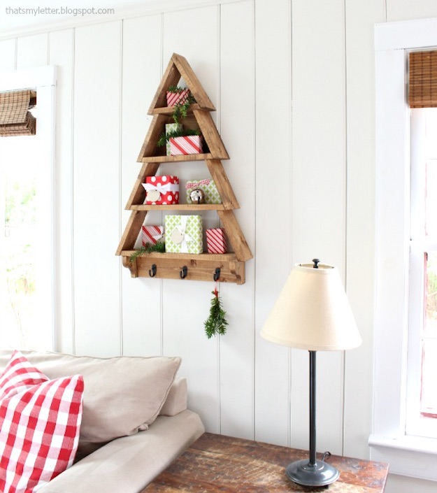Christmas Tree Shelves | Festive and Creative Furniture Ideas For The Holidays