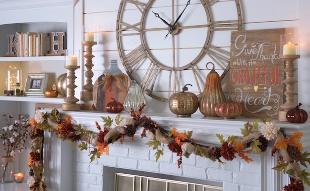Style Mantels | No-Fuss Thanksgiving Interior Decorating Ideas To Try This Season