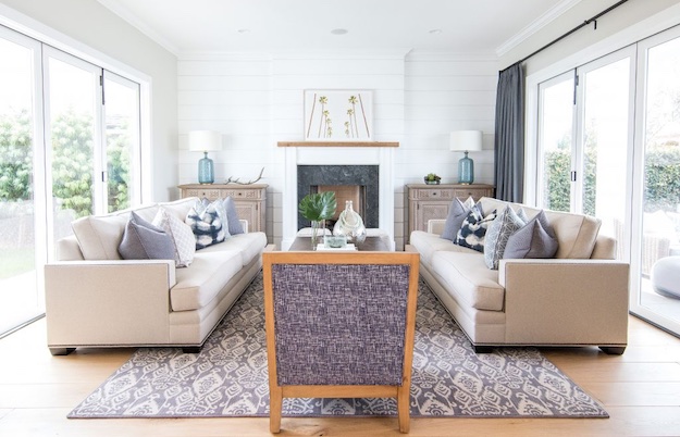 Trendy Pastels | Stunning Coastal Living Room Design Ideas