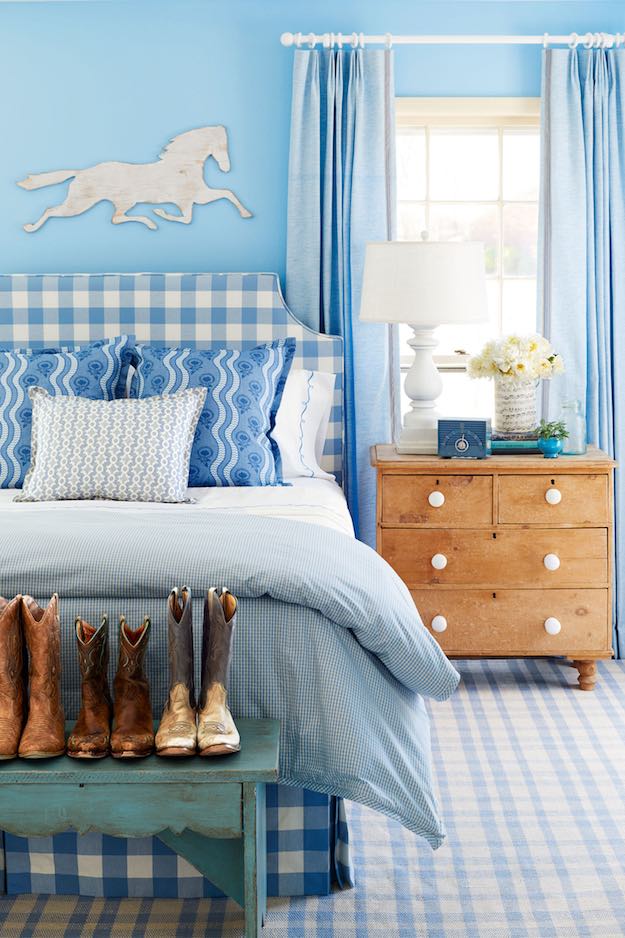 Different Patterns | 13 Blue Bedroom Ideas