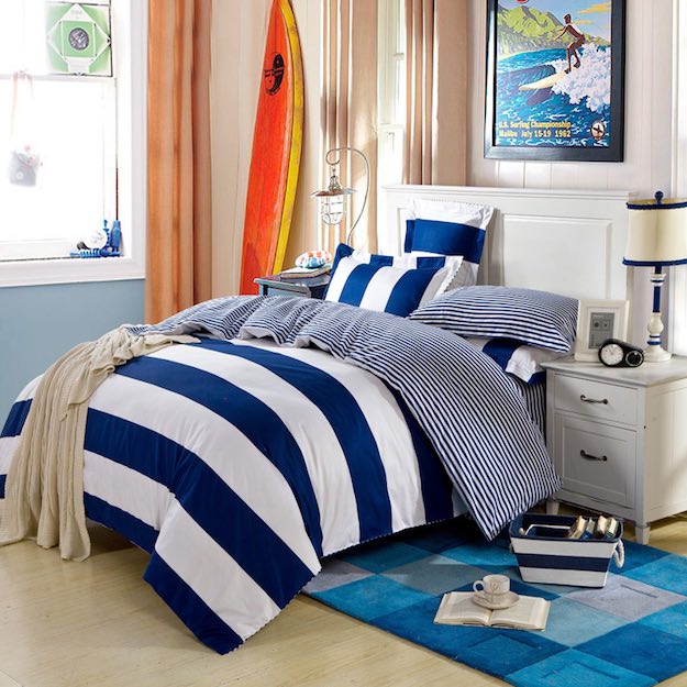 Nicely Nautical | 13 Blue Bedroom Ideas