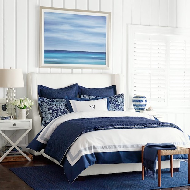 Cozy Blue Bed | 13 Blue Bedroom Ideas